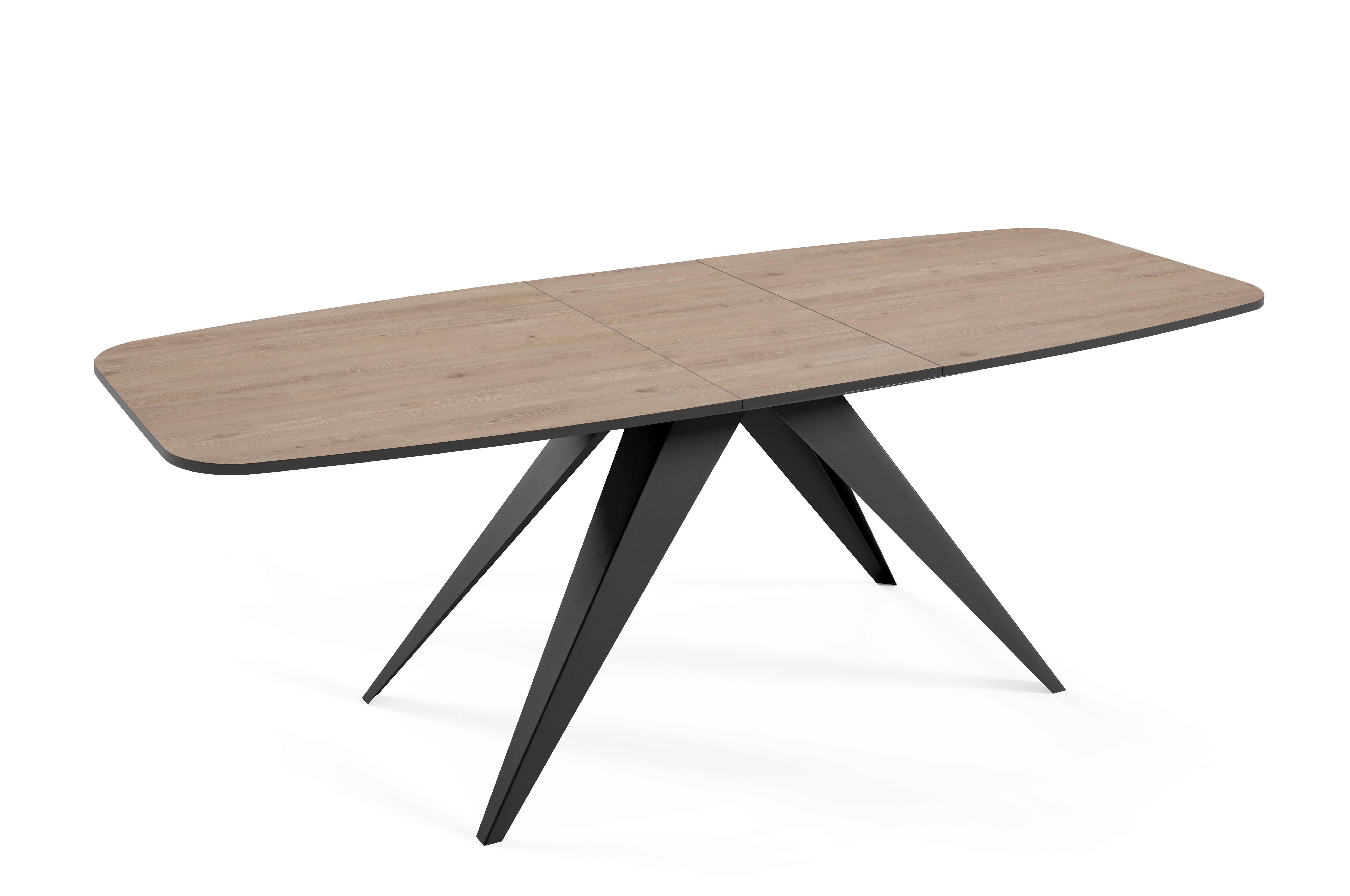 tół Aurora z laminatem Davos Oak rozłożony do 200 cm